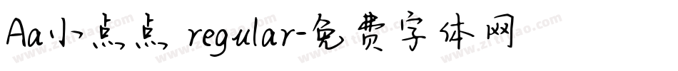 Aa小点点 regular字体转换